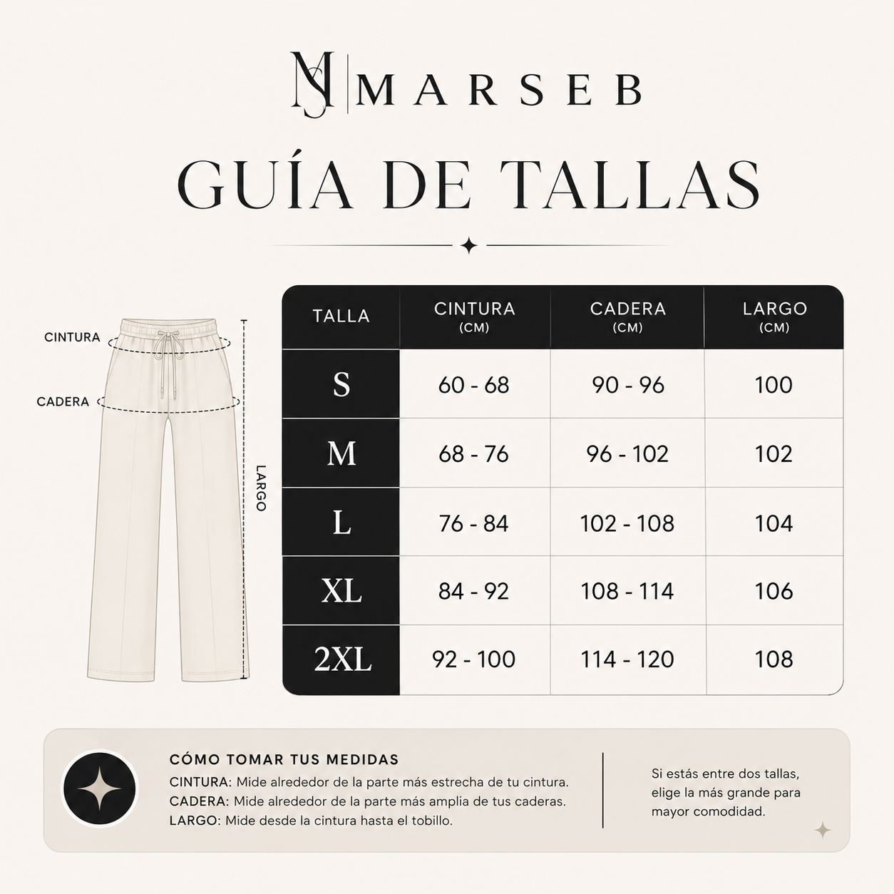 Guía de Tallas